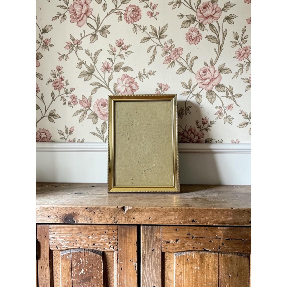 Vintage Ornate Brass Photo Frame – 5x7 Picture Holder, Victorian Gallery Decor